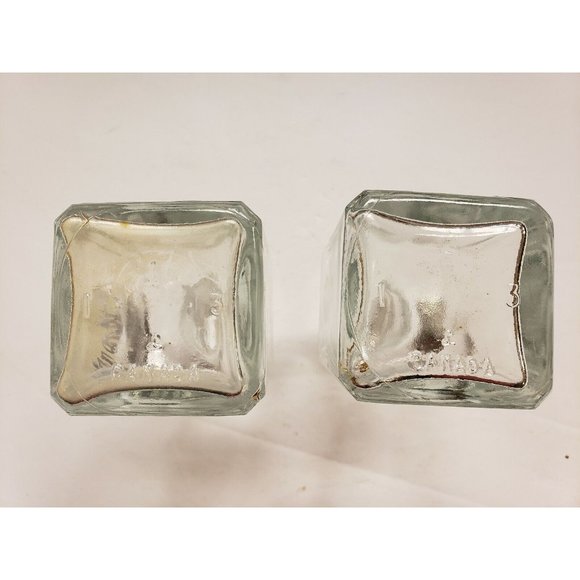 Vintage, Clear Glass, Vinegar and Oil Set, Made in Canada, 1950's?, VG (G3) - Picture 4 of 4